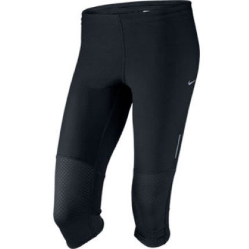 Nike Tech Black Athletic Capri Fitted Leggings Women's Size XS